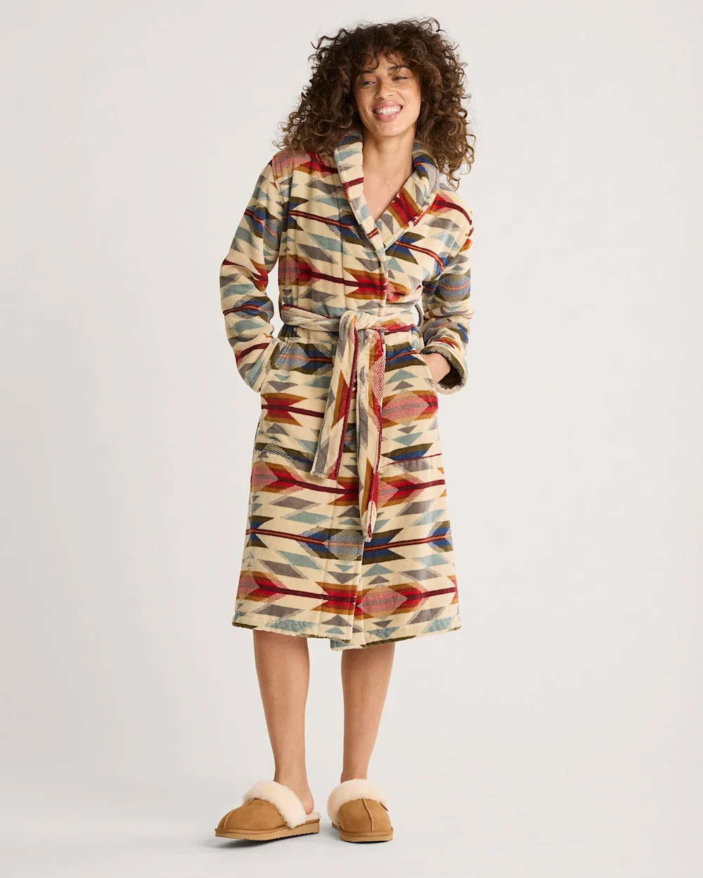 WOMEN'S WYETH TRAIL COTTON TERRY VELOUR ROBE