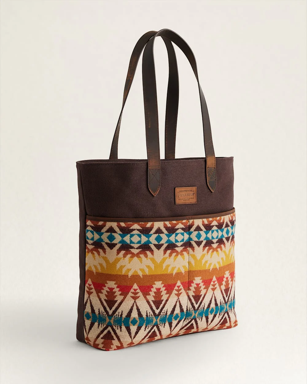 PASCO WOOL/LEATHER MARKET TOTE