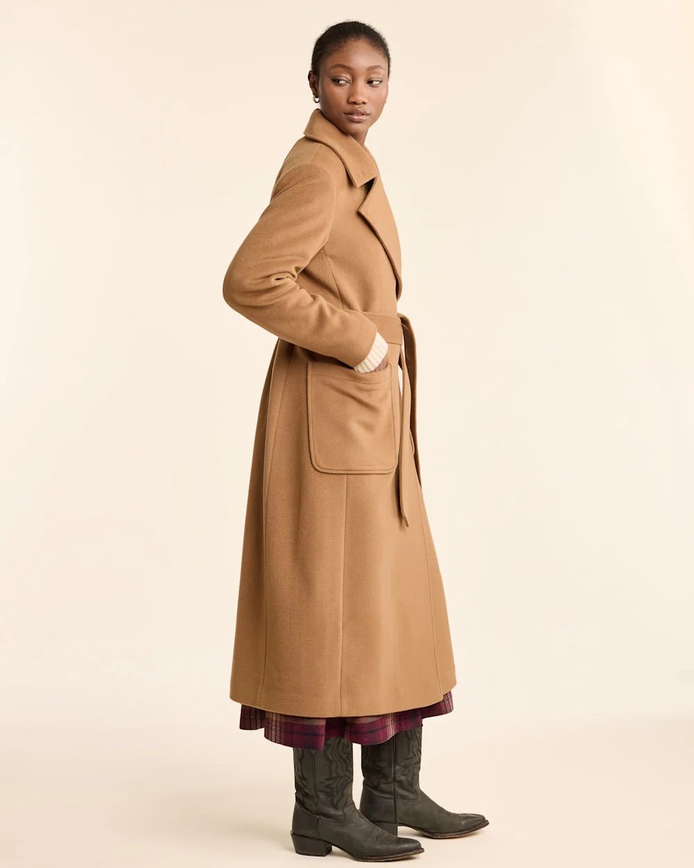 WOMEN'S NOB HILL WOOL WRAP COAT