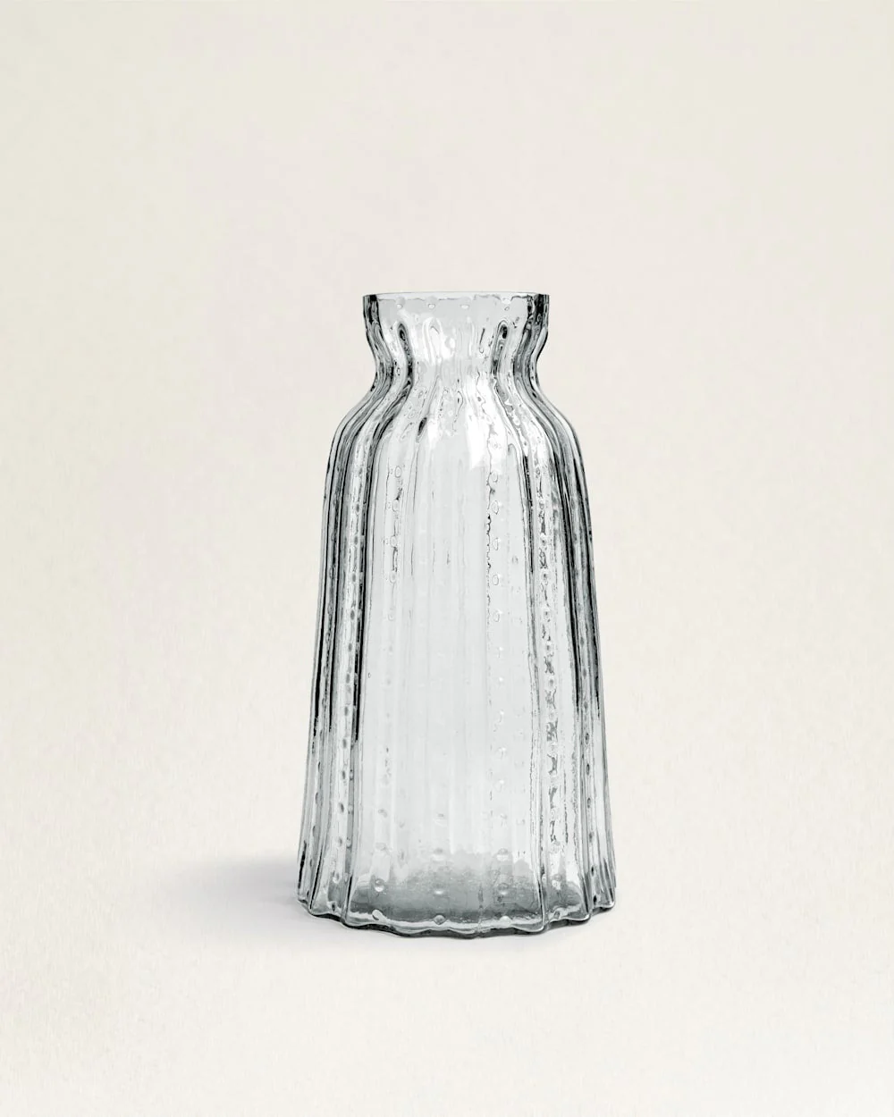 RUFFLE GLASS & MANGO WOOD CANISTER