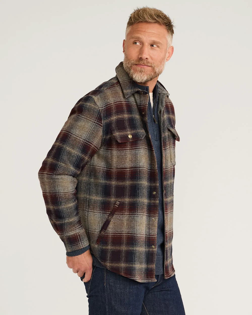 MEN'S PLAID FOREST SHIRT JACKET