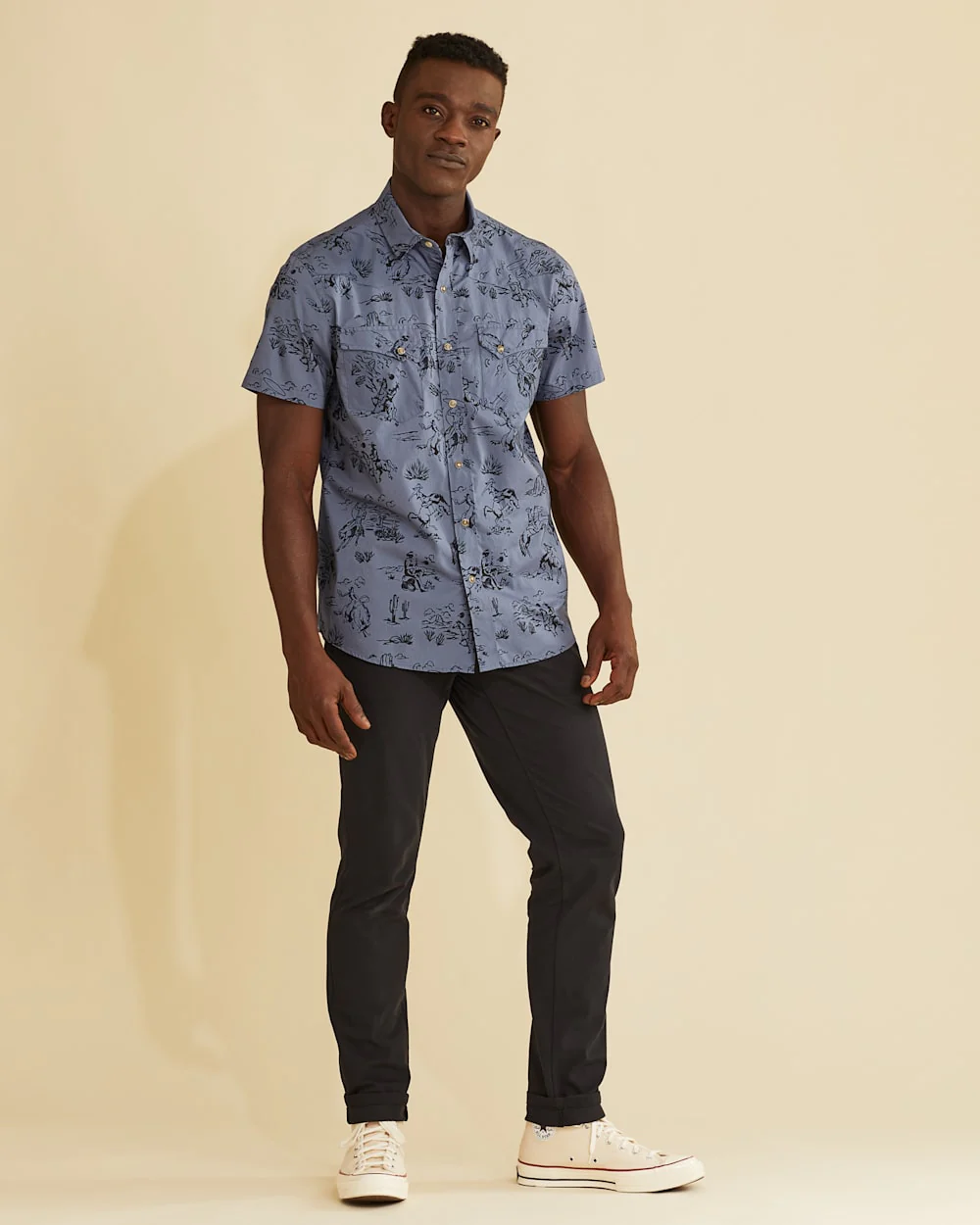 MEN'S SHORT-SLEEVE LARAMIE SNAP-FRONT SHIRT