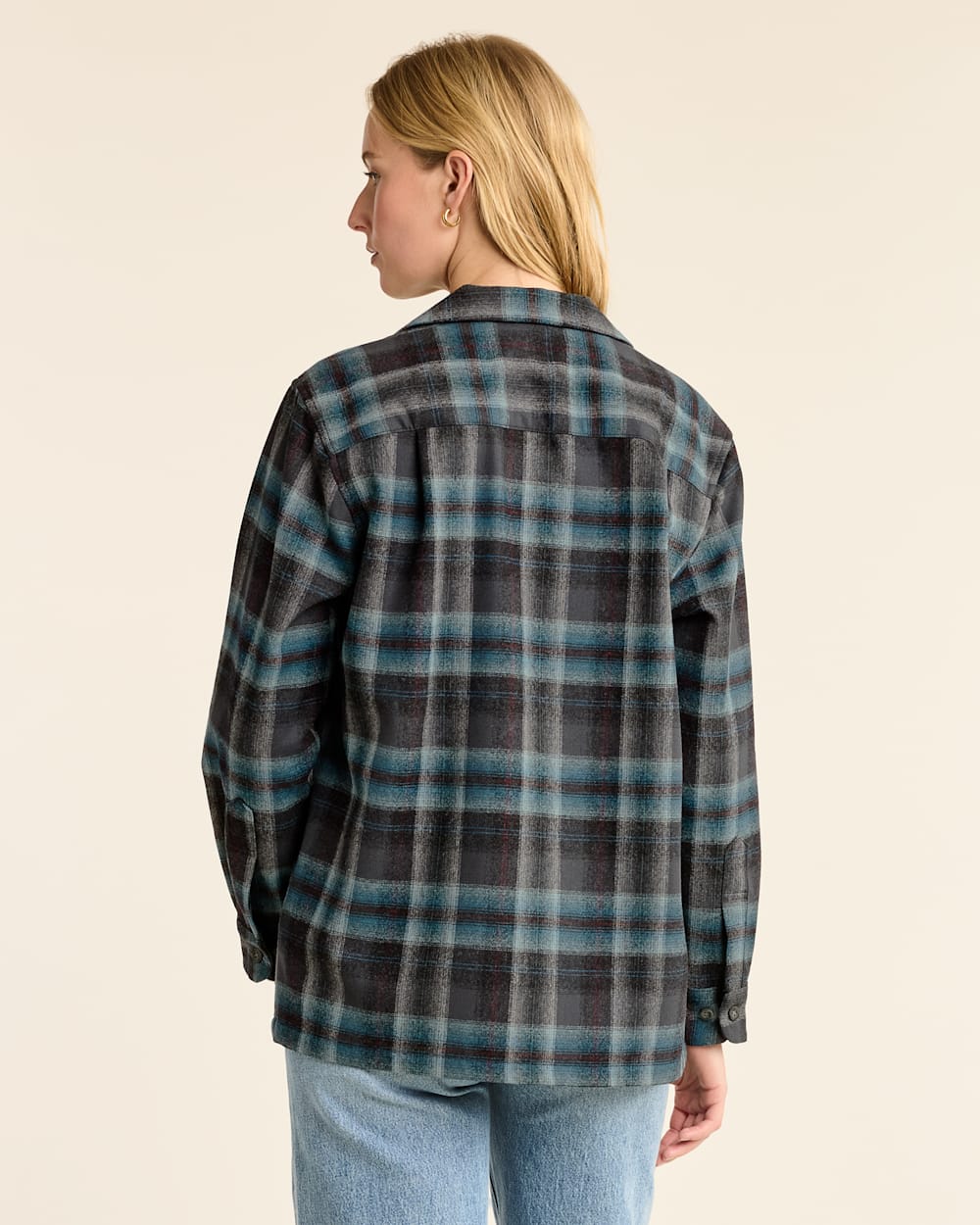 WOMEN'S PLAID BOYFRIEND BOARD SHIRT