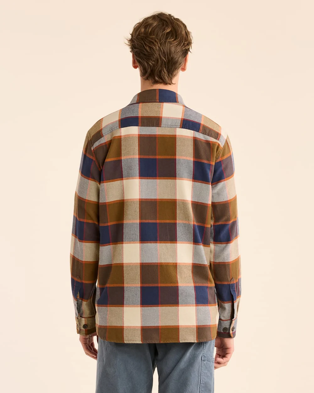 MEN'S PLAID BURNSIDE DOUBLEBRUSHED FLANNEL SHIRT