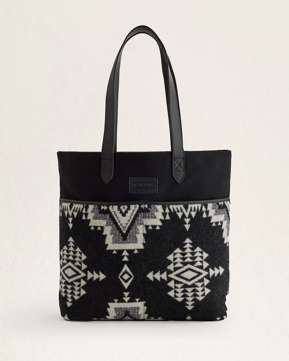 ROCK POINT WOOL/LEATHER MARKET TOTE