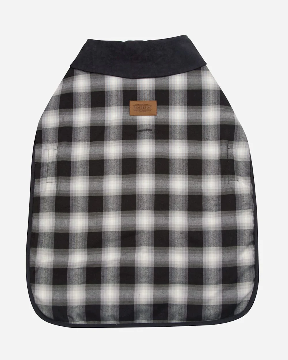 CHARCOAL OMBRE PLAID DOG COAT