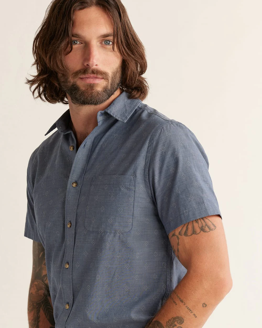 MEN'S COLFAX DIAMOND DOBBY COTTON SHIRT