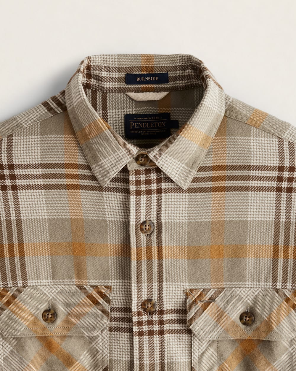 MEN'S PLAID BURNSIDE DOUBLEBRUSHED FLANNEL SHIRT