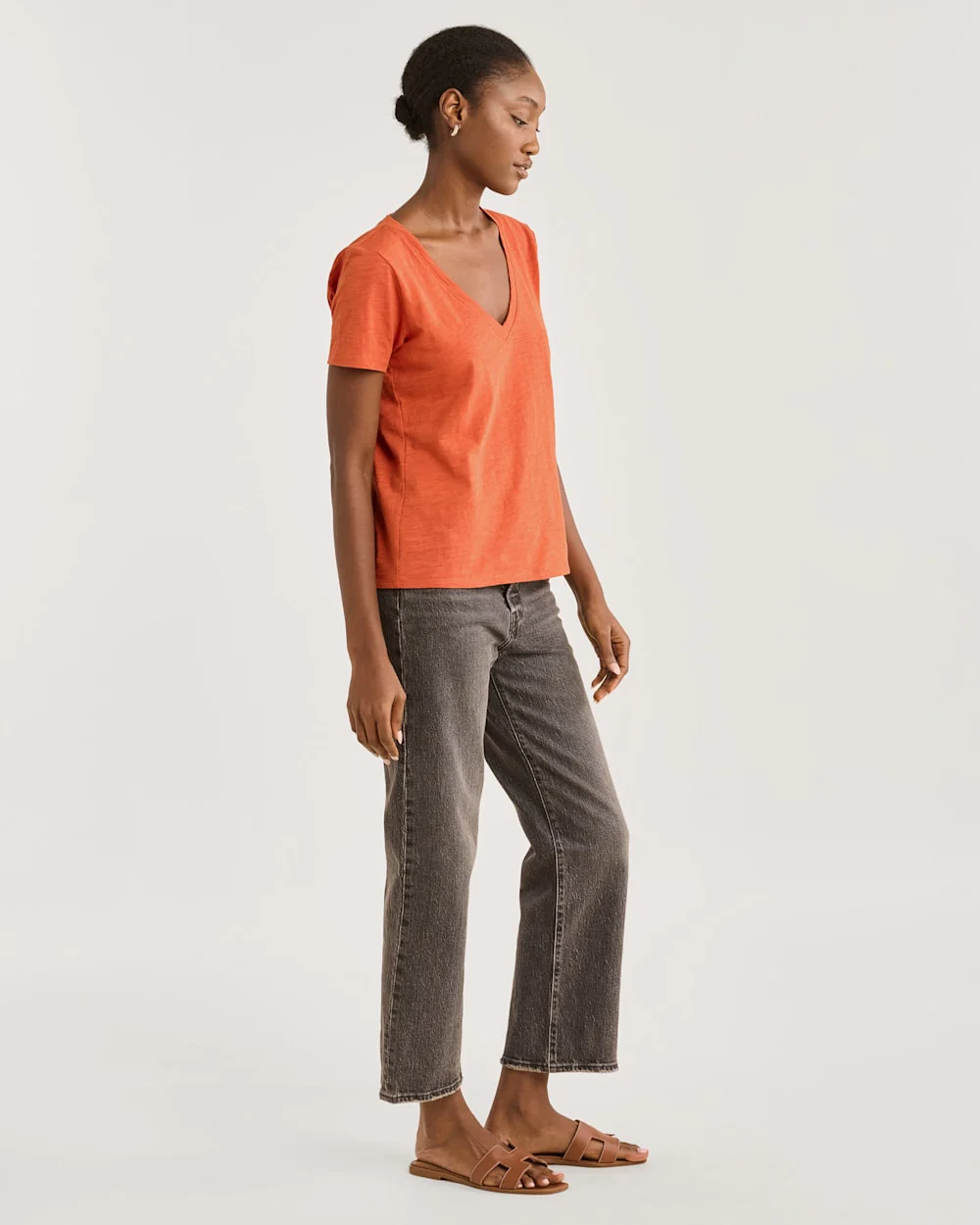 WOMEN'S SHORT-SLEEVE COTTON SLUB TEE