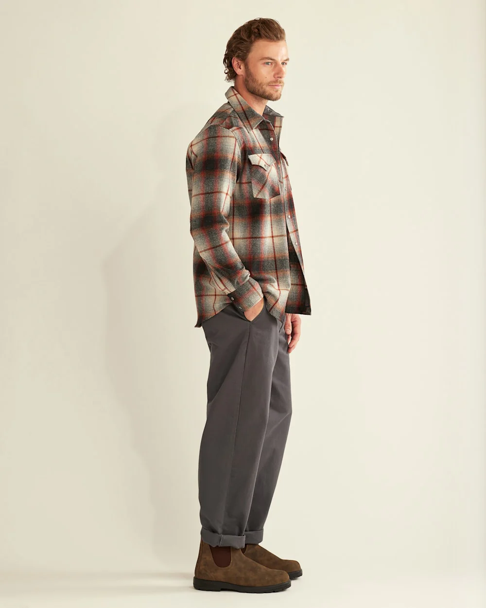 MEN'S PLAID SNAP-FRONT WESTERN CANYON SHIRT