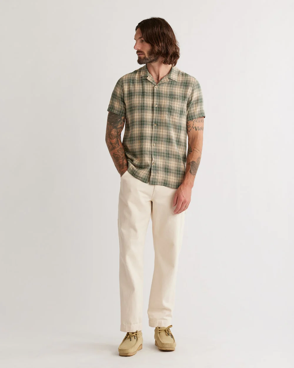 MEN'S SHORT-SLEEVE LINEN CAMP SHIRT