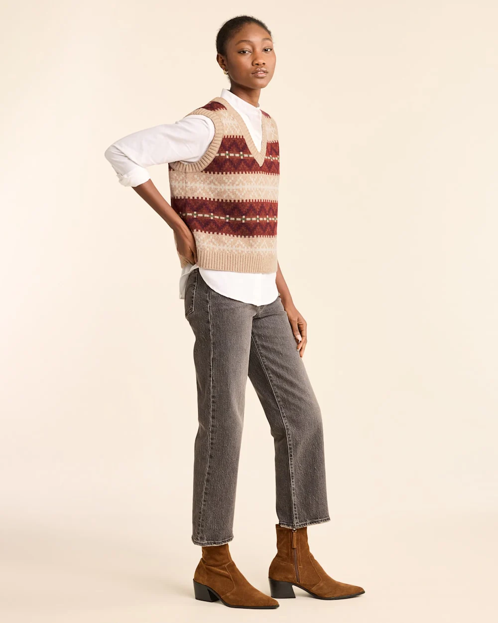 WOMEN'S HARLOW LAMBSWOOL SWEATER VEST