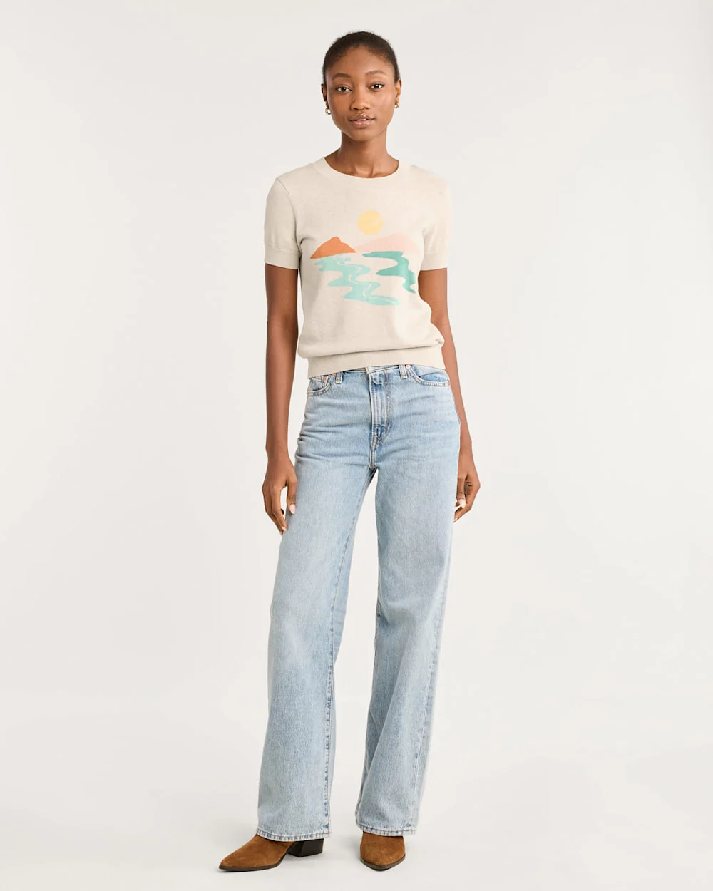 WOMEN'S COASTAL SUNSET COTTON PULLOVER