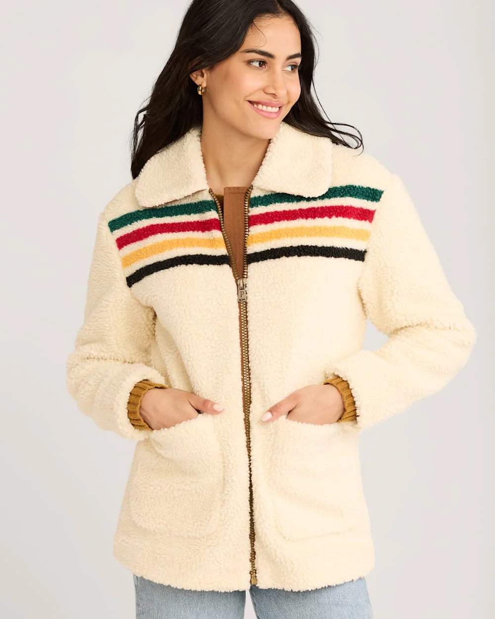 WOMEN'S GLACIER SUNSET SHERPA FLEECE JACKET