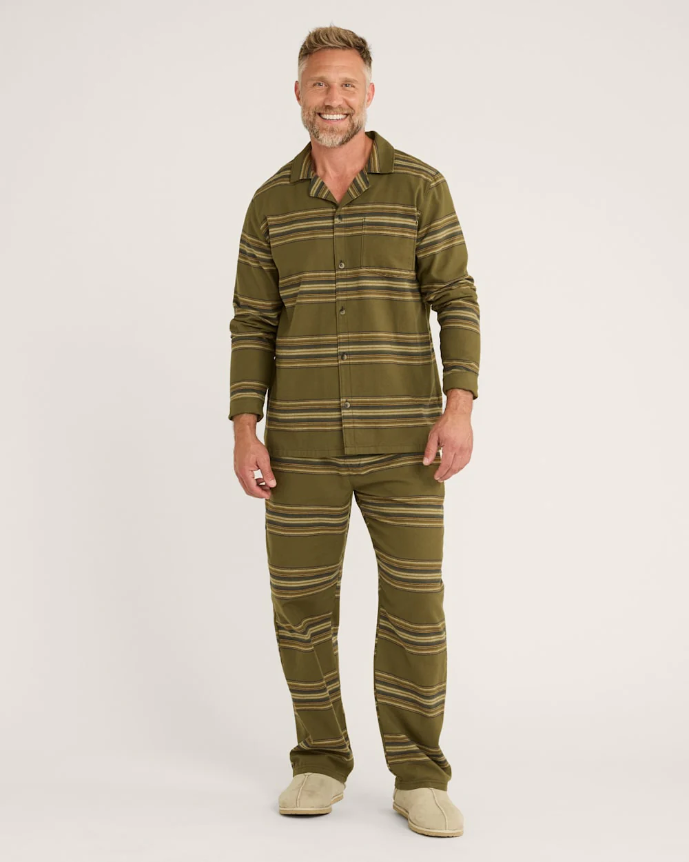 MEN'S YAKIMA STRIPE FLANNEL PAJAMA SET