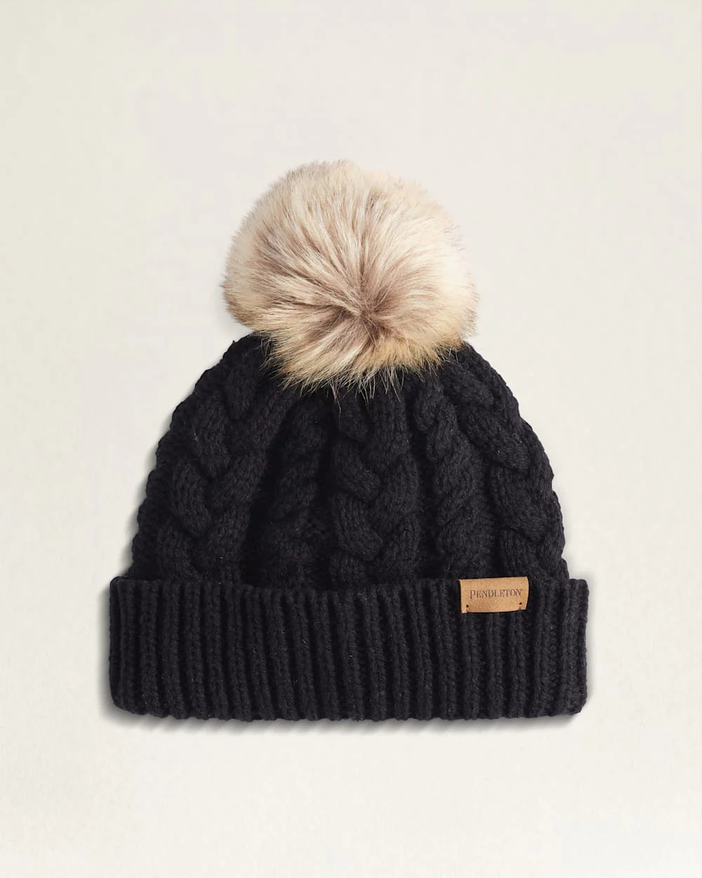 CABLE KNIT BEANIE