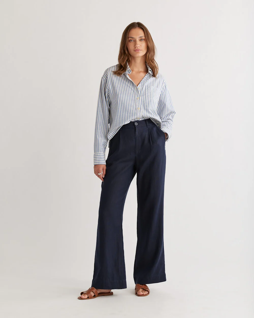 WOMEN'S BIRCH BAY LINEN TROUSER PANTS