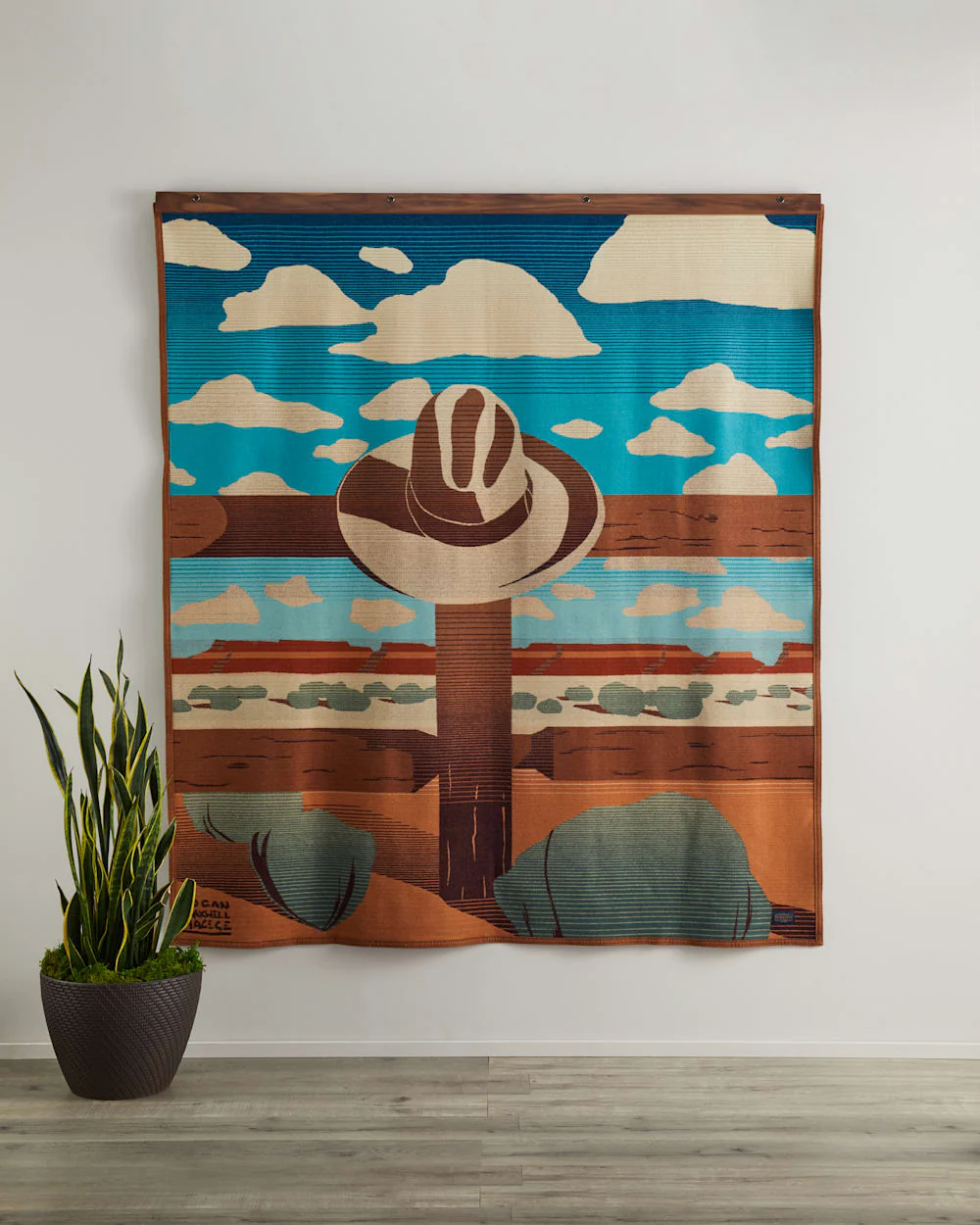 WOODEN BLANKET HANGER