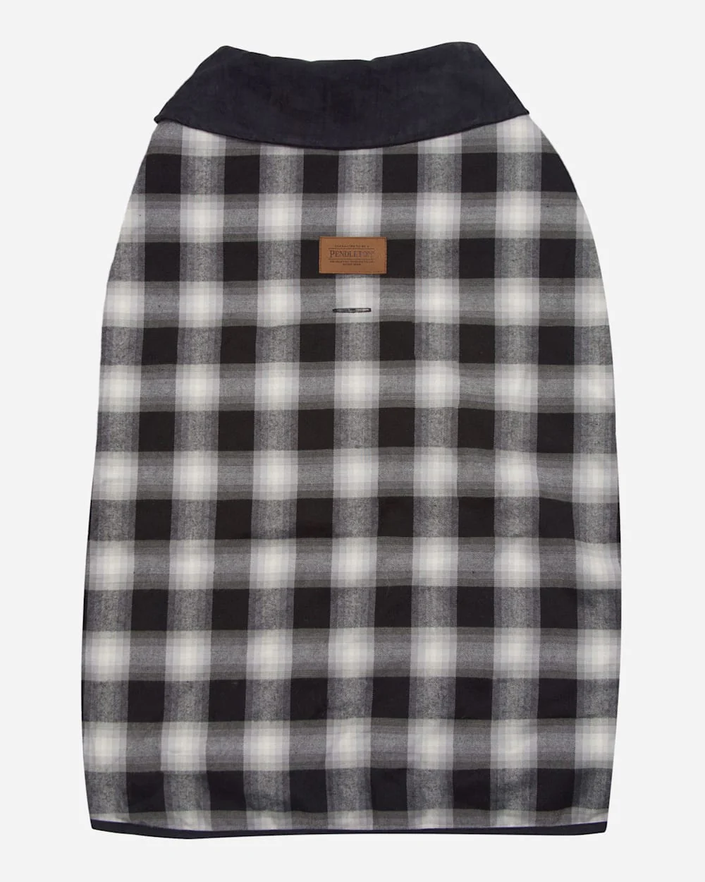 CHARCOAL OMBRE PLAID DOG COAT