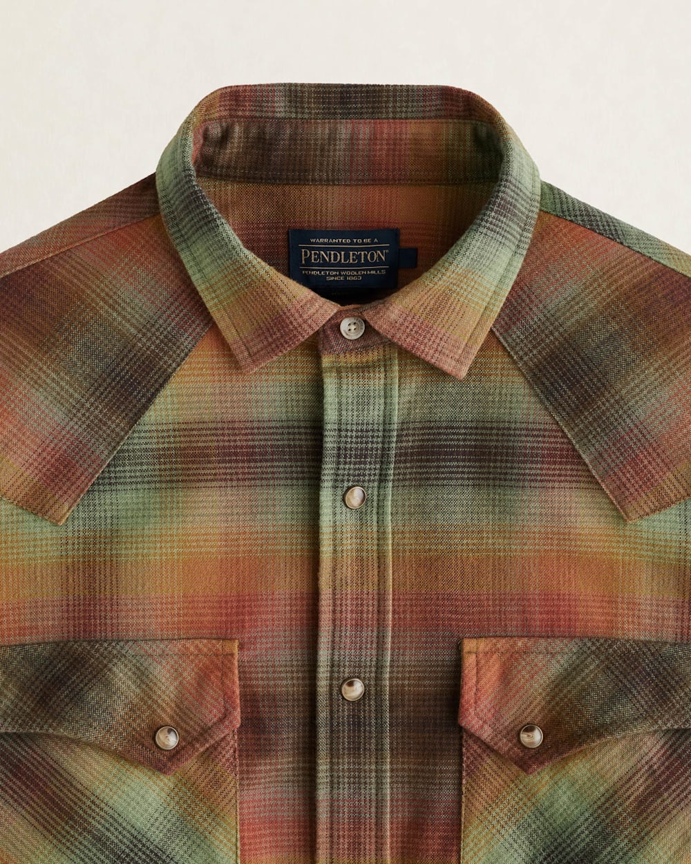 MEN'S PLAID WYATT SNAP-FRONT COTTON SHIRT