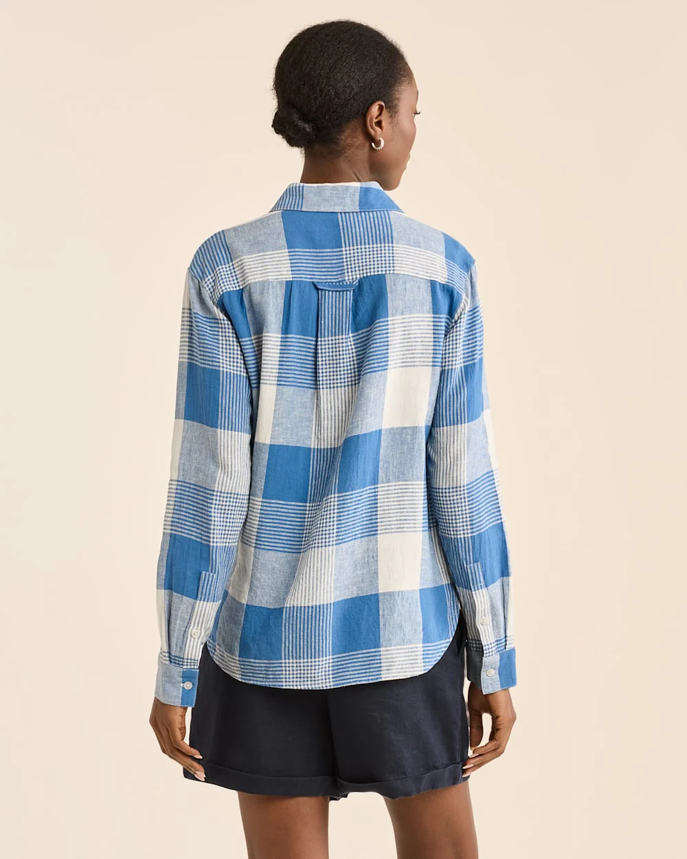 WOMEN'S ADLEY LINEN-BLEND SHIRT