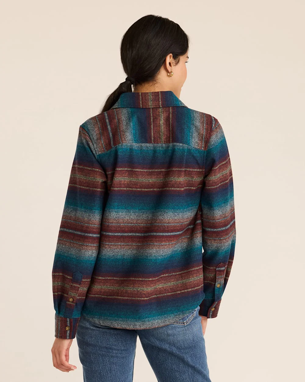 WOMEN'S STRIPED BOARD SHIRT