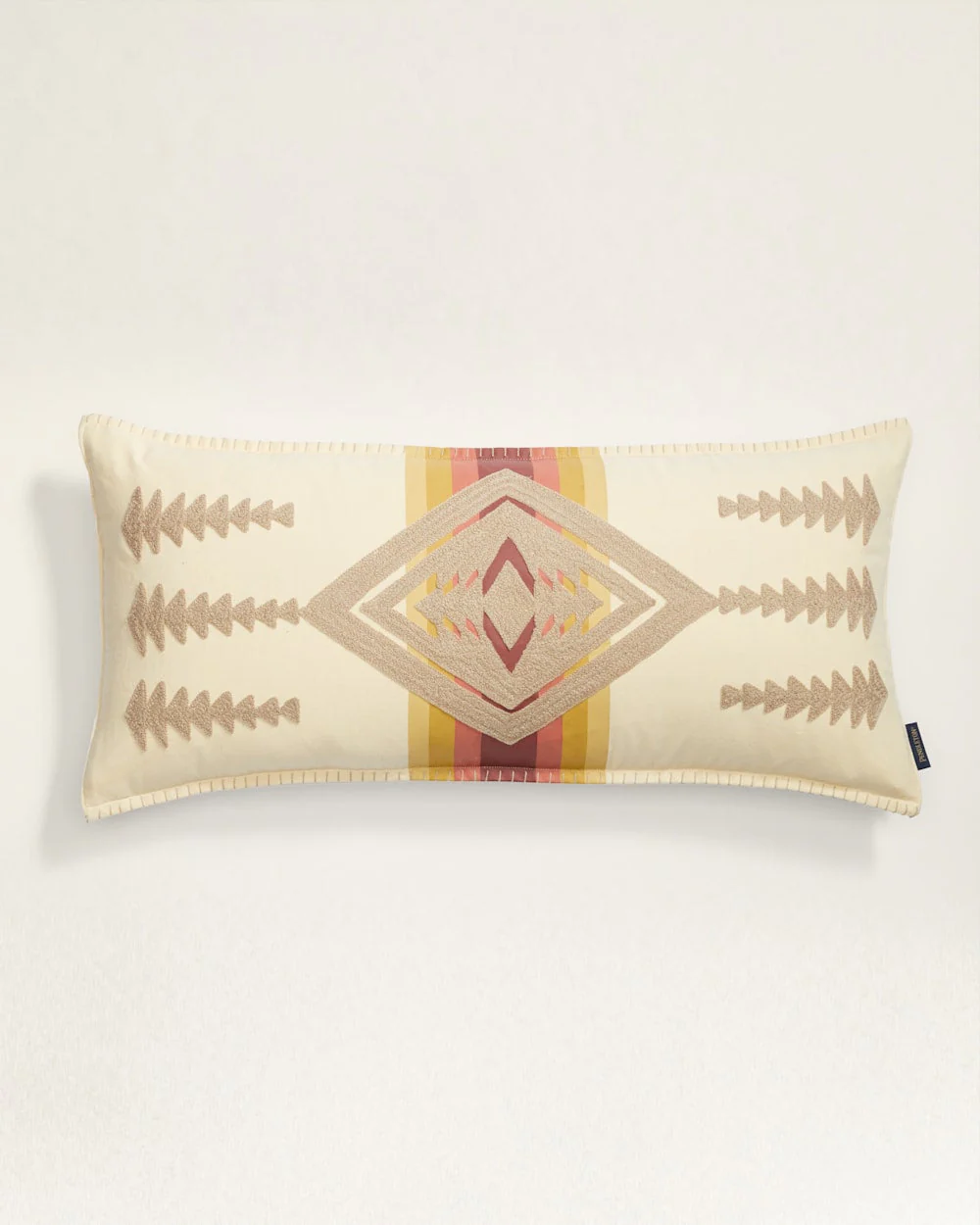 HARDING EMBROIDERED LUMBAR PILLOW