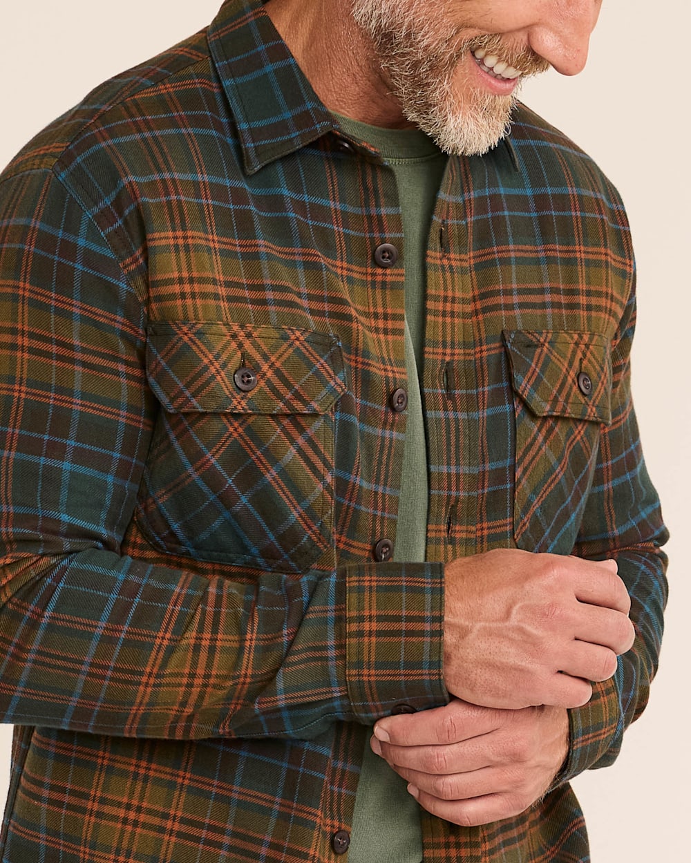 MEN'S PLAID BURNSIDE DOUBLEBRUSHED FLANNEL SHIRT