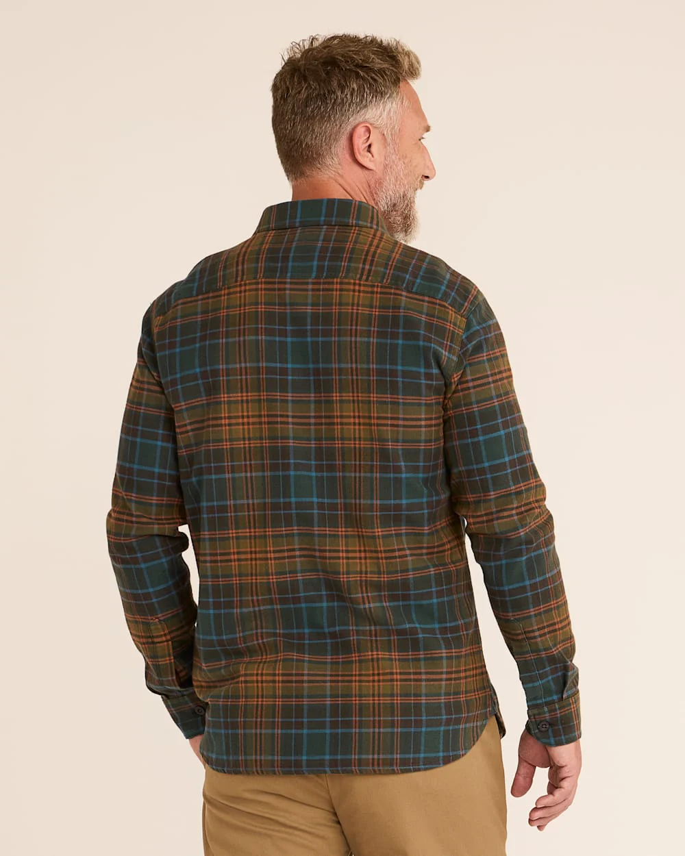 MEN'S PLAID BURNSIDE DOUBLEBRUSHED FLANNEL SHIRT