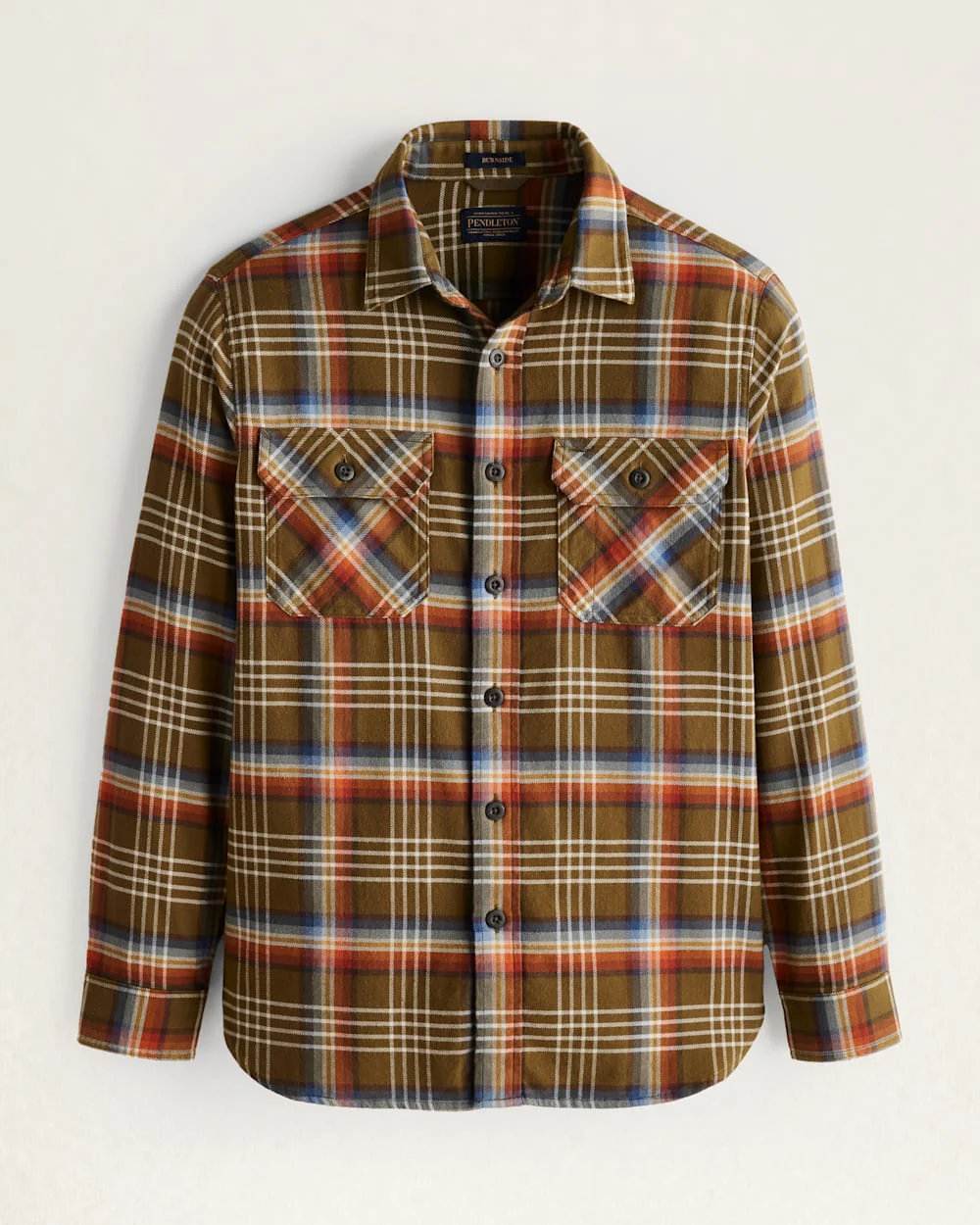 MEN'S PLAID BURNSIDE DOUBLEBRUSHED FLANNEL SHIRT