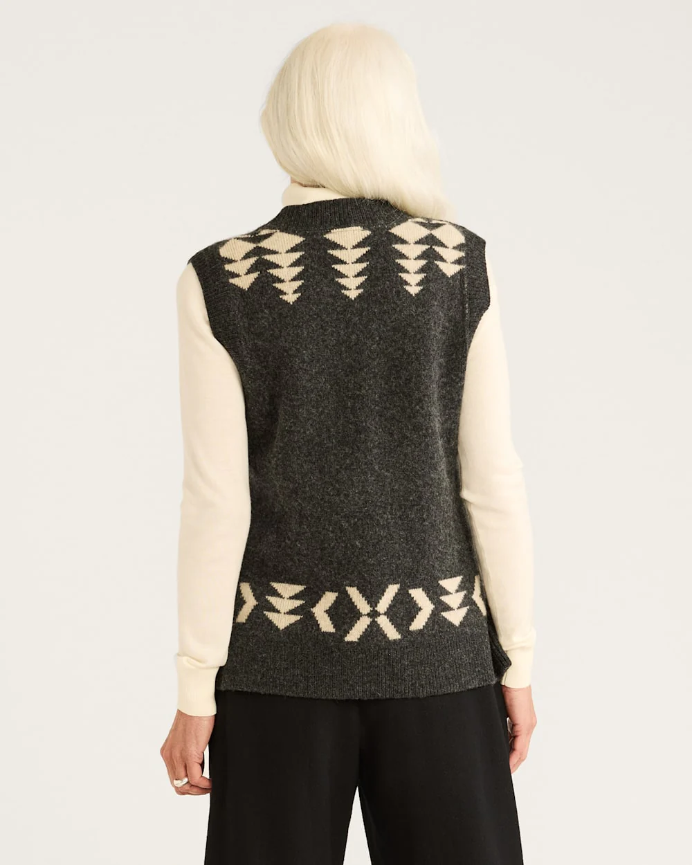 WOMEN'S RELAXED FIT LAMBSWOOL VEST