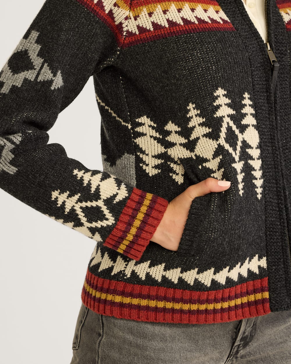 WOMEN'S ALPINE LAMBSWOOL ZIP CARDIGAN