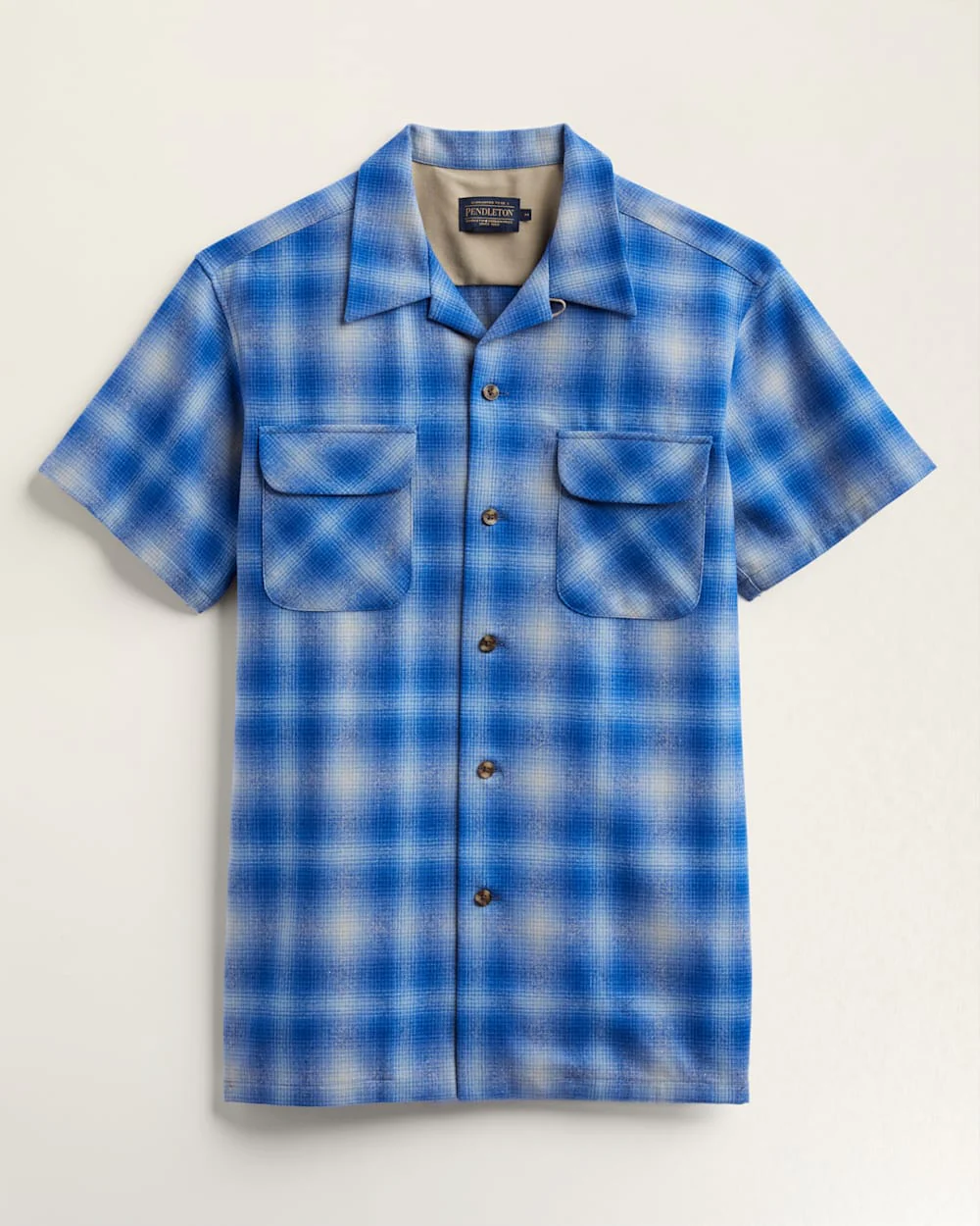 MEN'S PLAID SHORT-SLEEVE BOARD SHIRT