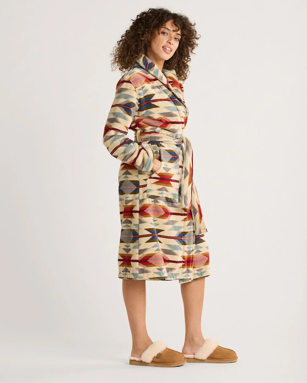 WOMEN'S WYETH TRAIL COTTON TERRY VELOUR ROBE