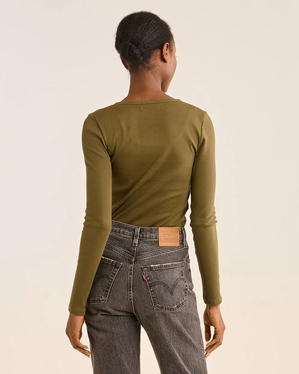 WOMEN'S LONG-SLEEVE PIMA COTTON HENLEY