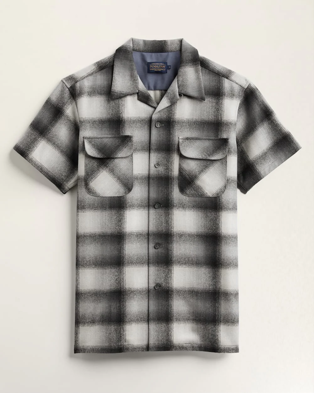 MEN'S PLAID SHORT-SLEEVE BOARD SHIRT