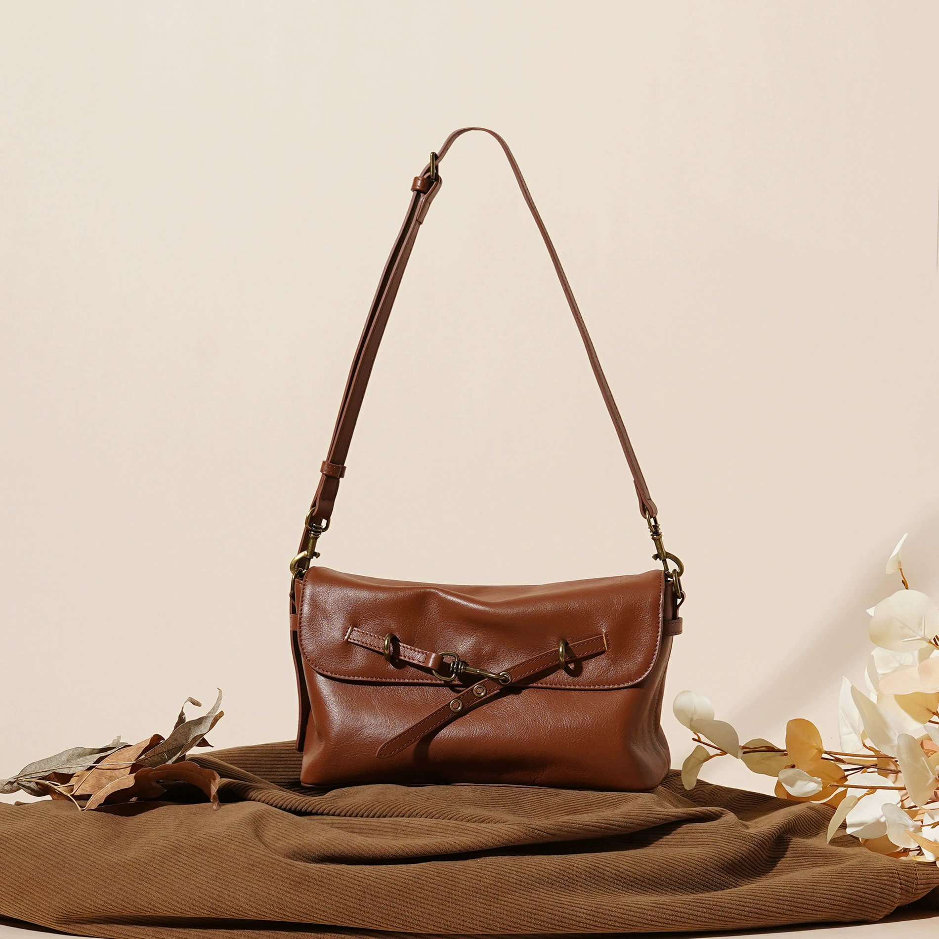 Black cowhide tote bag messenger bag genuine leather texture large shoulder bag women's messenger bag