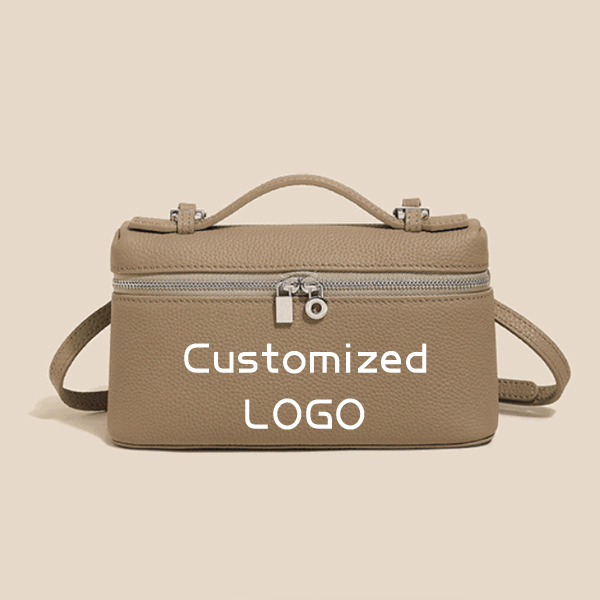 Bag text logo custom leather hot stamping leather embossing