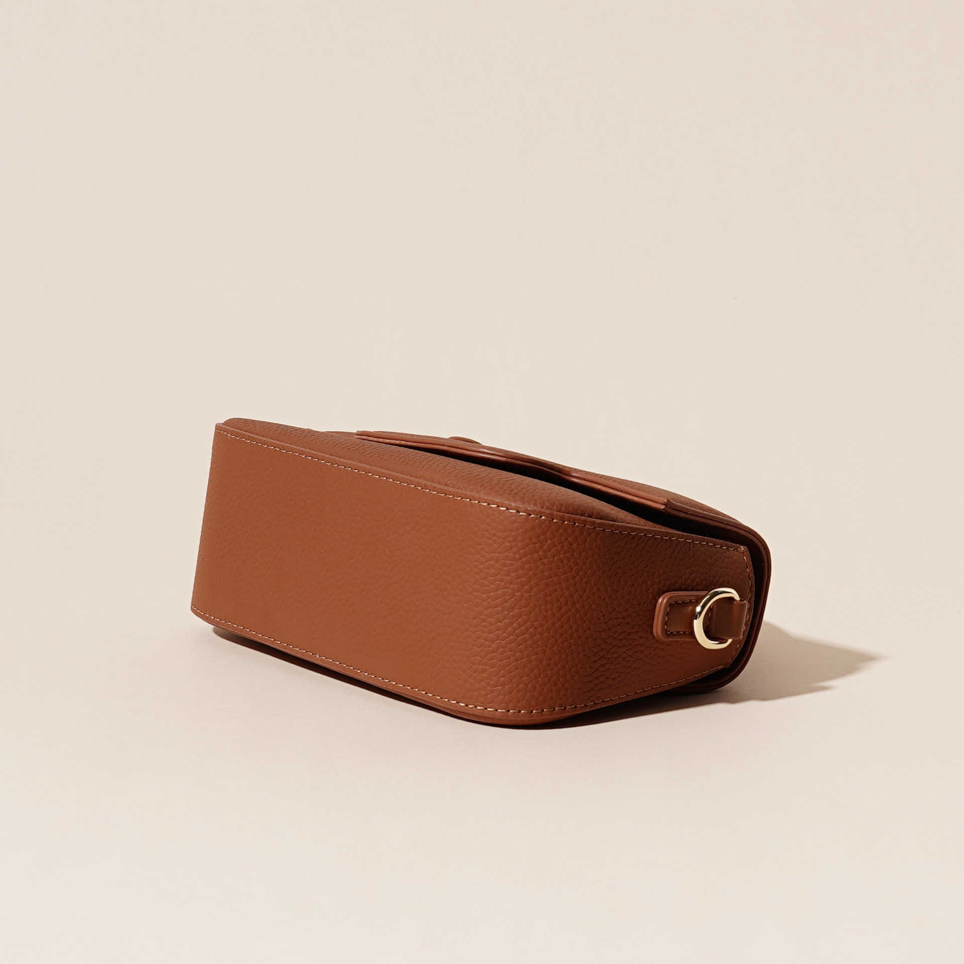 Grey Cowhide genuine leather women's bag versatile popular retro high-end shoulder crossbody handbag