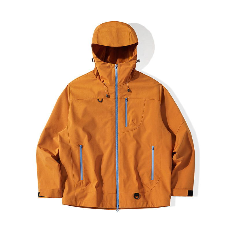 Outdoor jacket trendy brand outdoor zipper, dopamine single-layer waterproof and windproof jacket