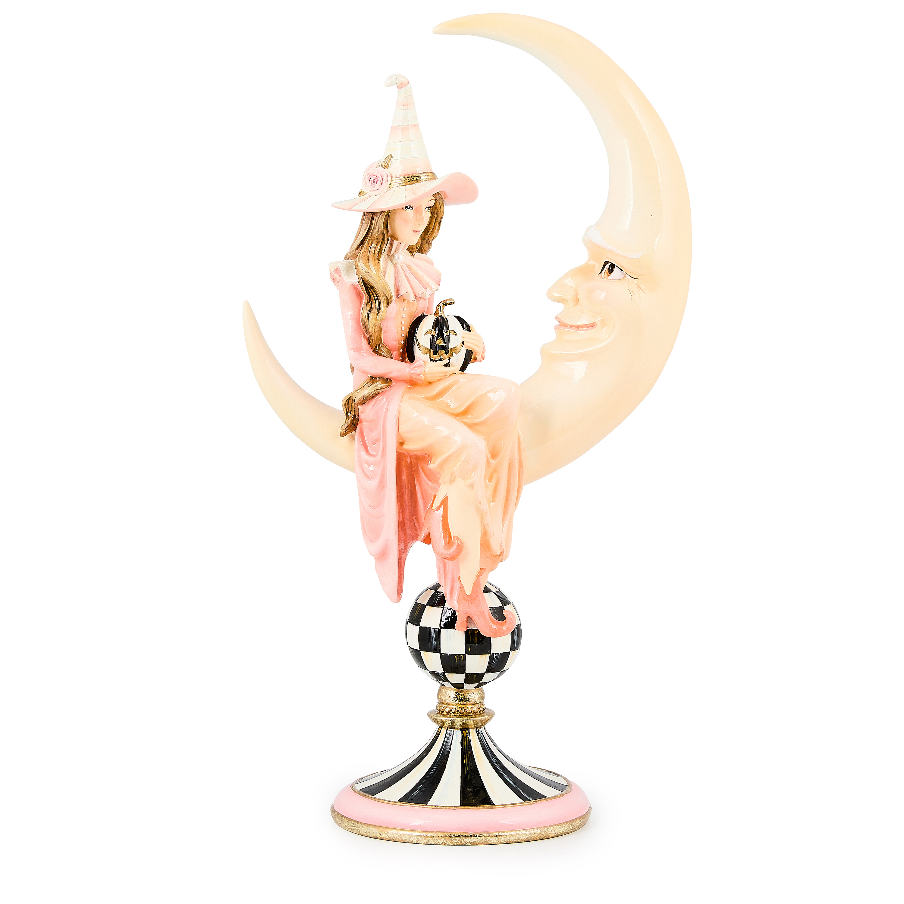 Hocus Pocus Witch on Moon Figurine