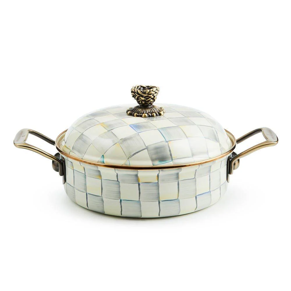 MacKenzie-Childs Sterling Check Cookware 3 Qt. Casserole