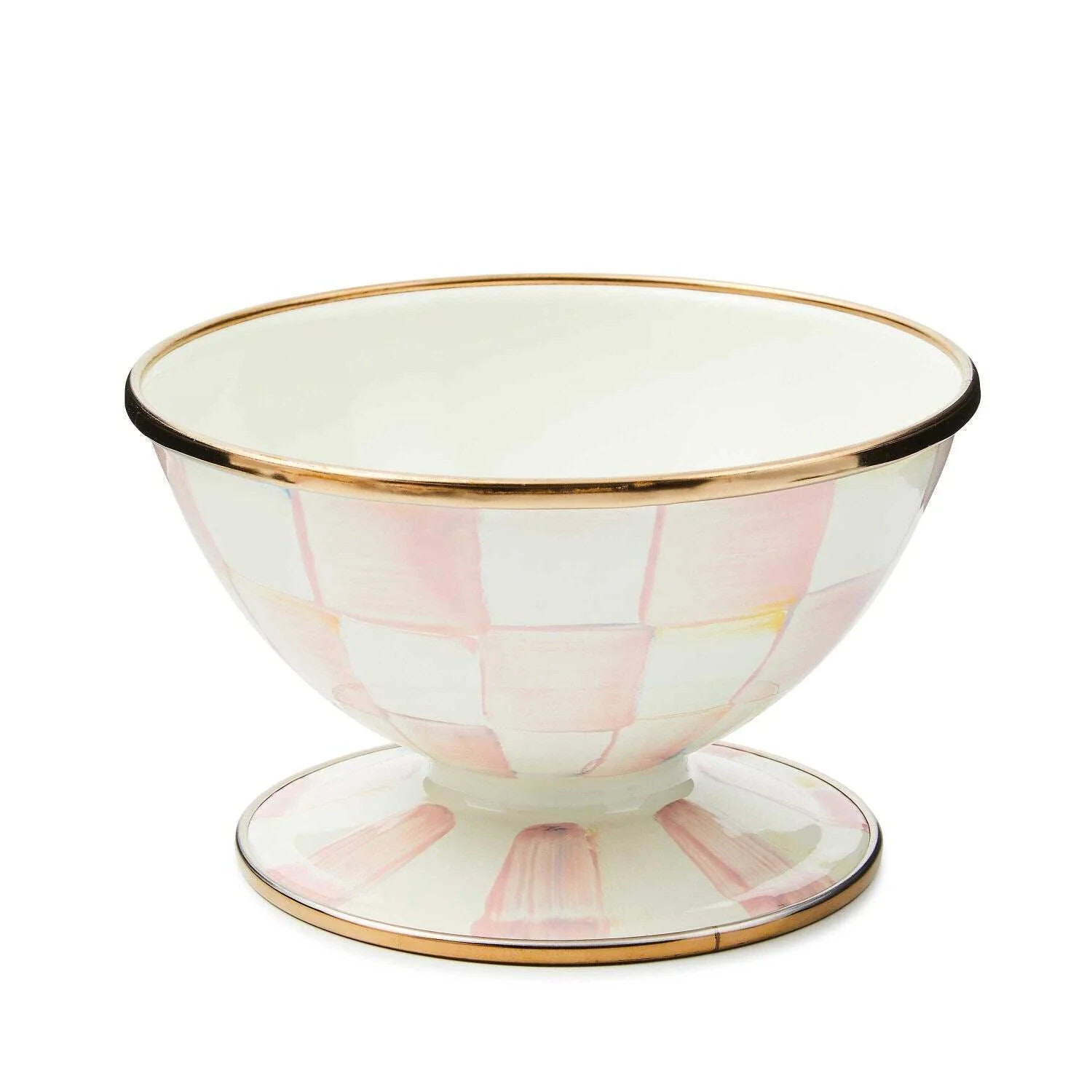 Rosy Check Ice Cream Dish MacKenzie-Childs