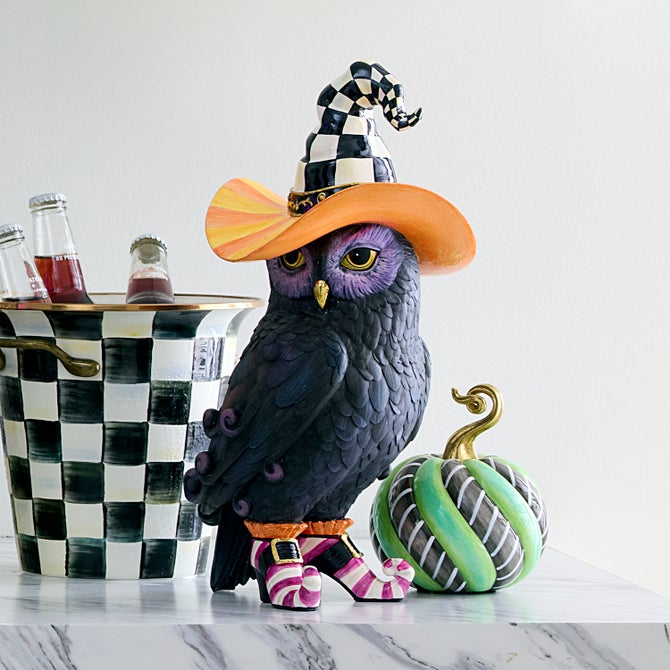 Witchy Owl Figurine