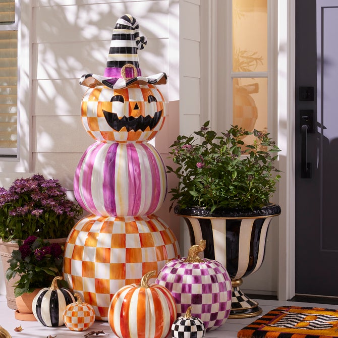 Plum & Orange Pumpkin Outdoor Trophy