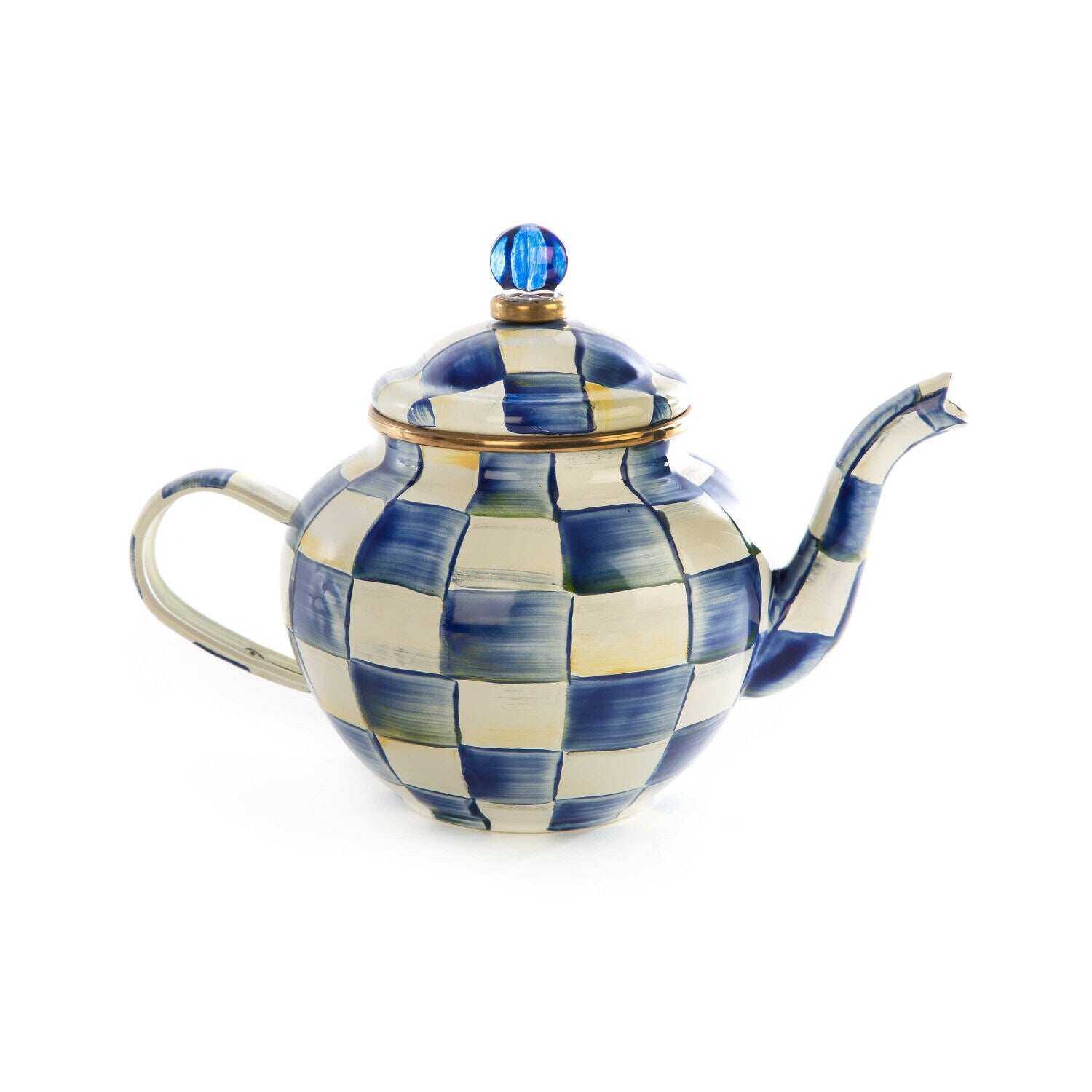MacKenzie-Childs Royal Check 4 Cup Teapot