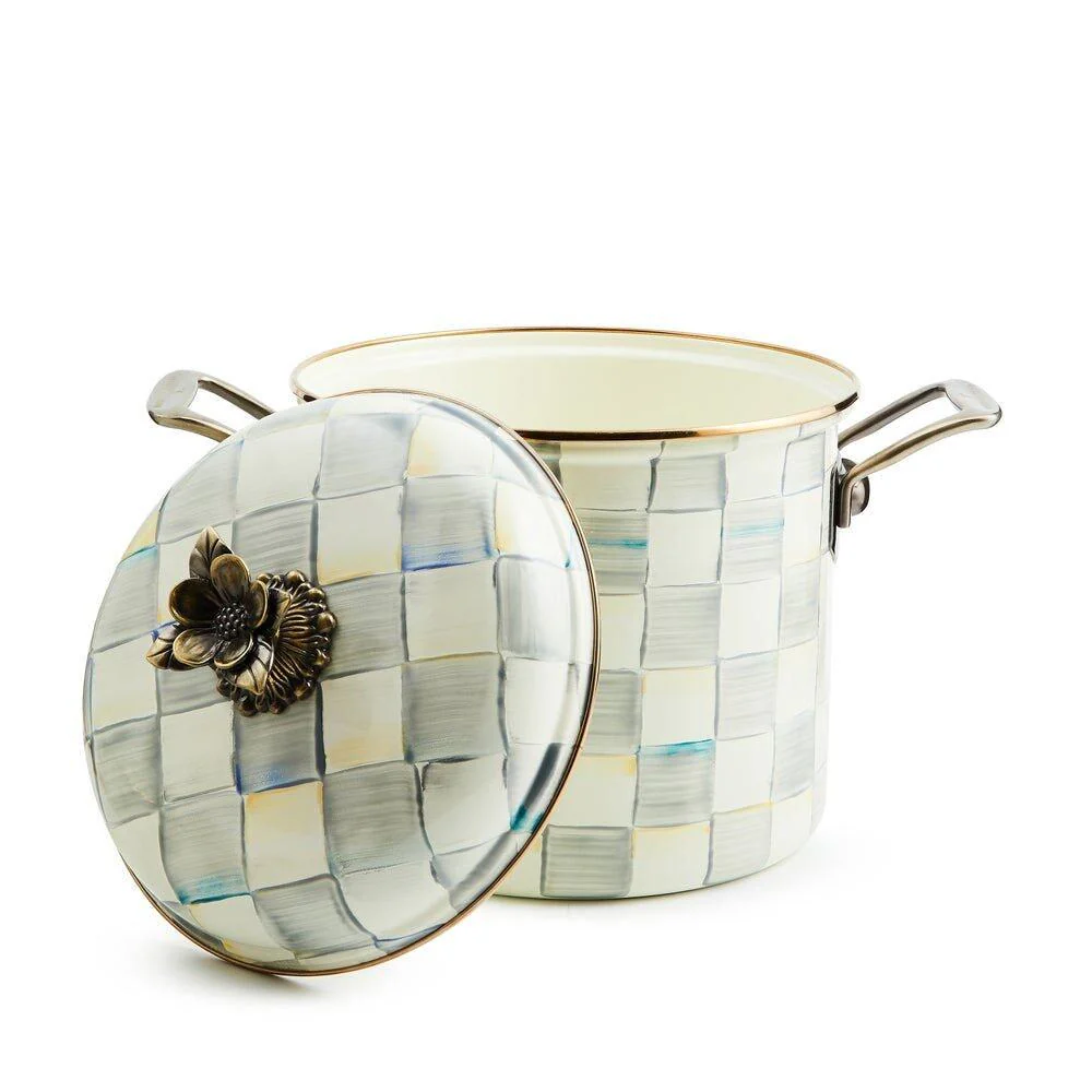 Mackenzie-Childs Sterling Check Stockpot