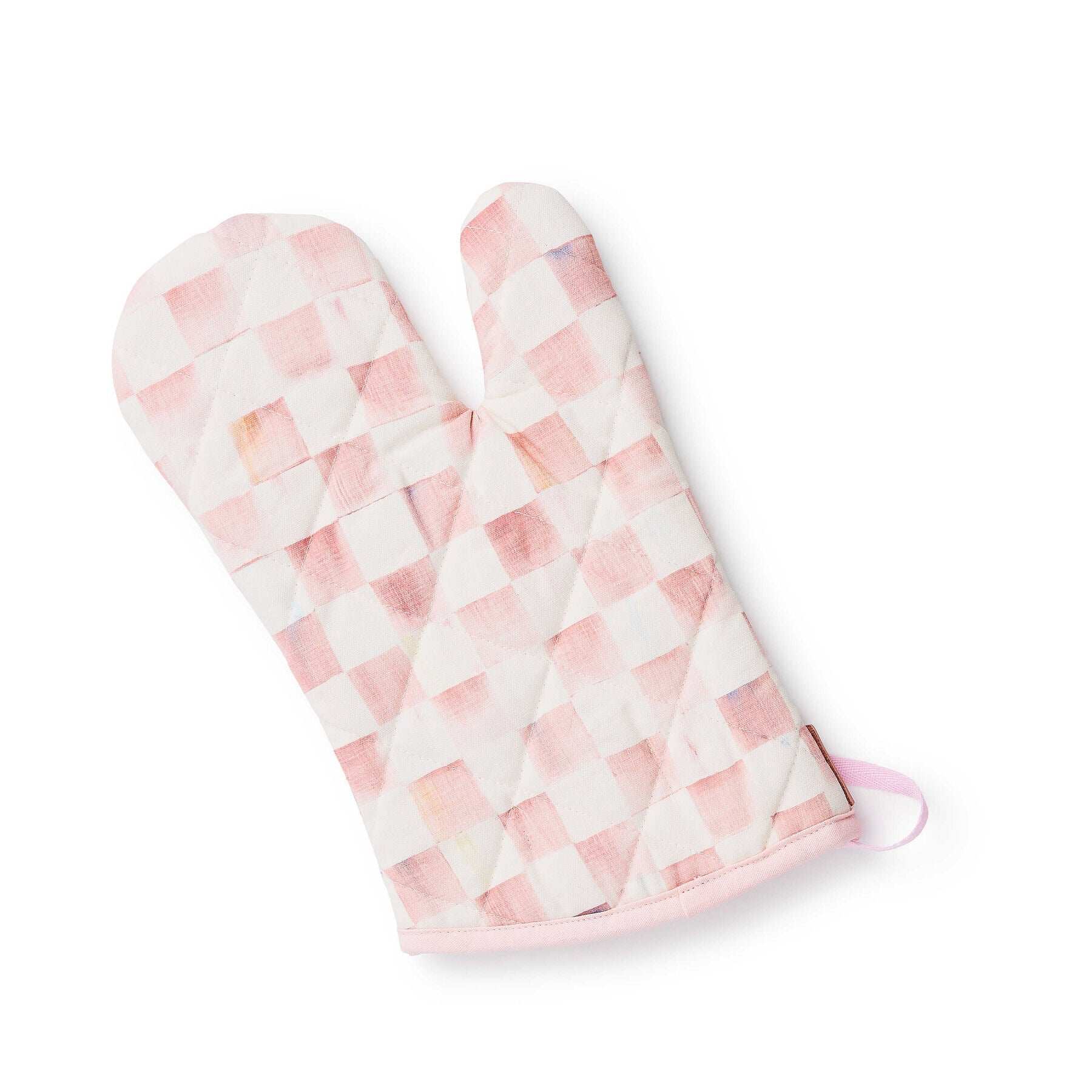 Rosy Check Oven Mitt