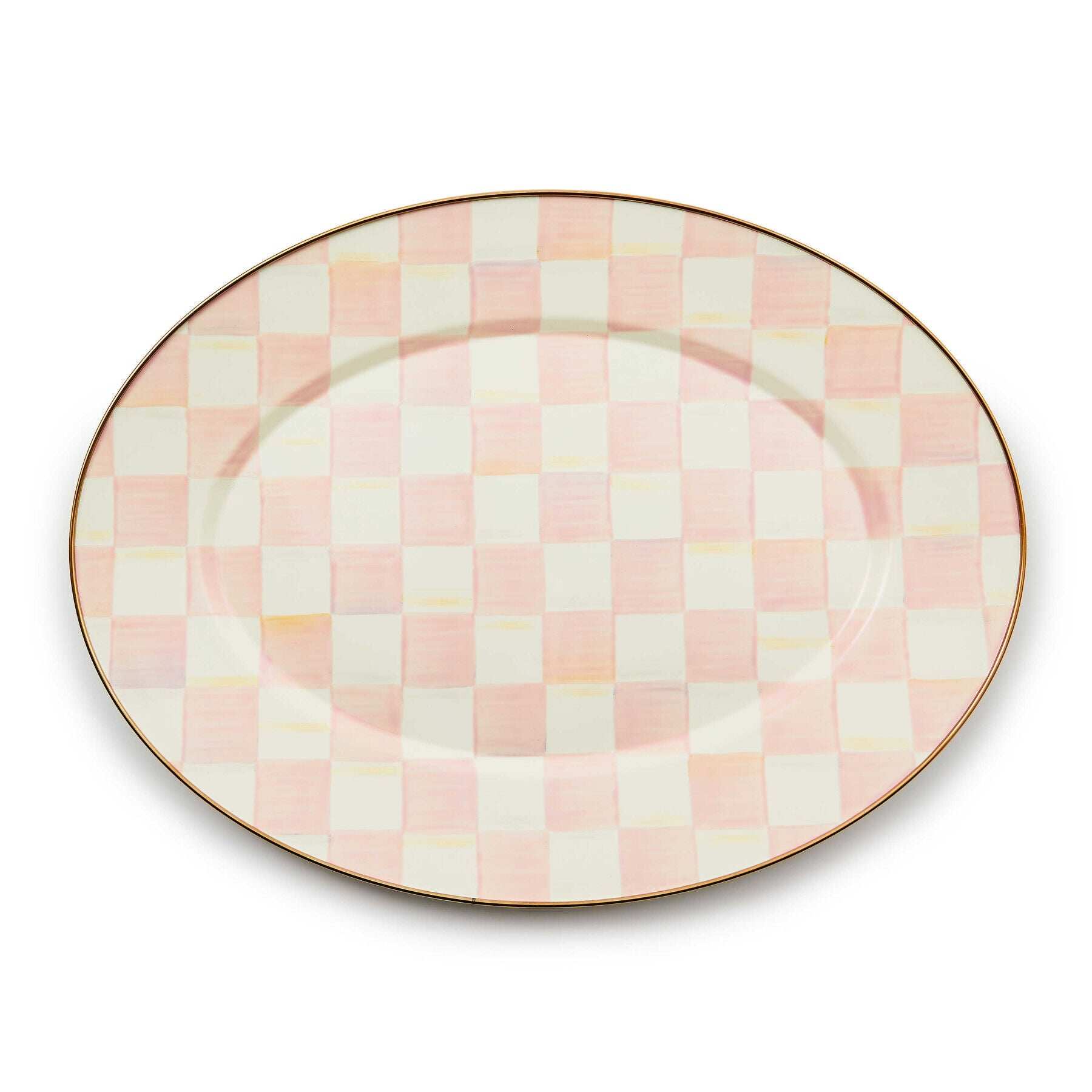 Rosy Check Medium Oval Platter