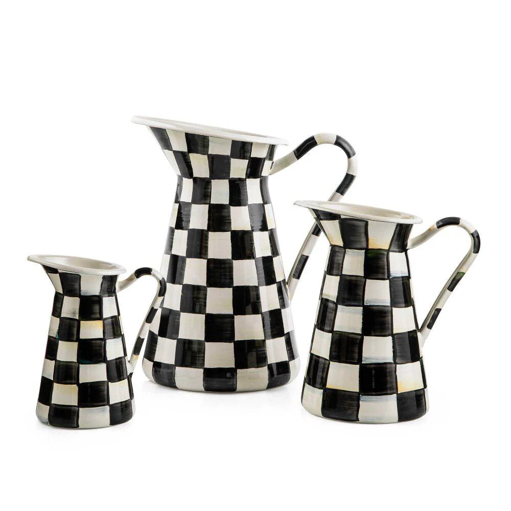 Courtly Check Enamel Practical Pitcher - Medium